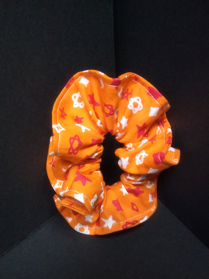 Orange Stars (GLOW IN THE DARK) (REGULAR) Scrunchie