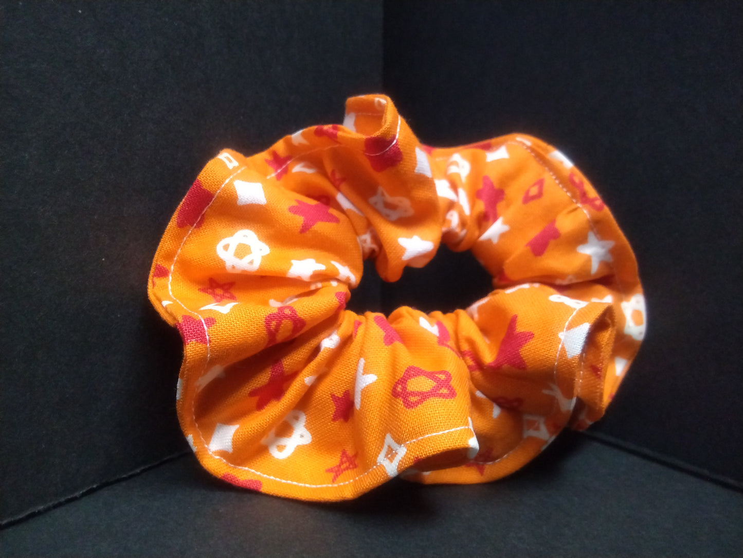 Orange Stars (GLOW IN THE DARK) (REGULAR) Scrunchie