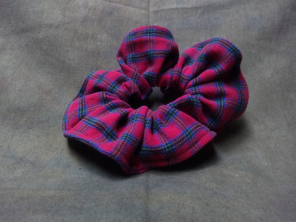 Blue/Red Flannel (REGULAR) Scrunchie