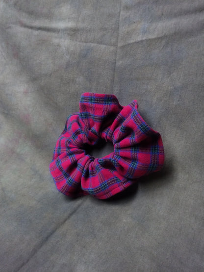 Blue/Red Flannel (REGULAR) Scrunchie