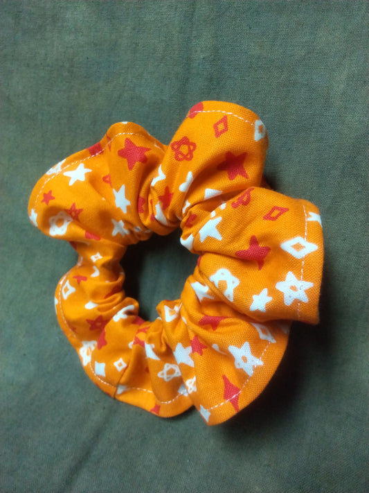 Orange Stars (GLOW IN THE DARK) (REGULAR) Scrunchie