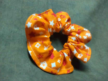 Orange Stars (GLOW IN THE DARK) (REGULAR) Scrunchie