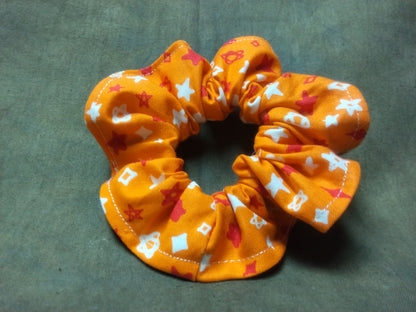 Orange Stars (GLOW IN THE DARK) (REGULAR) Scrunchie