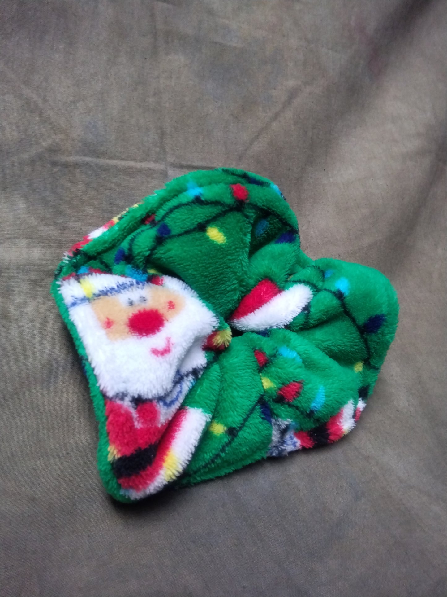 Santa Fleece (JUMBO) Scrunchies