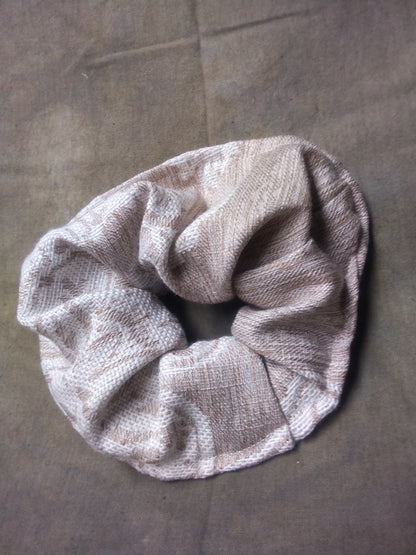 White/Flower Strong (REGULAR) Scrunchie